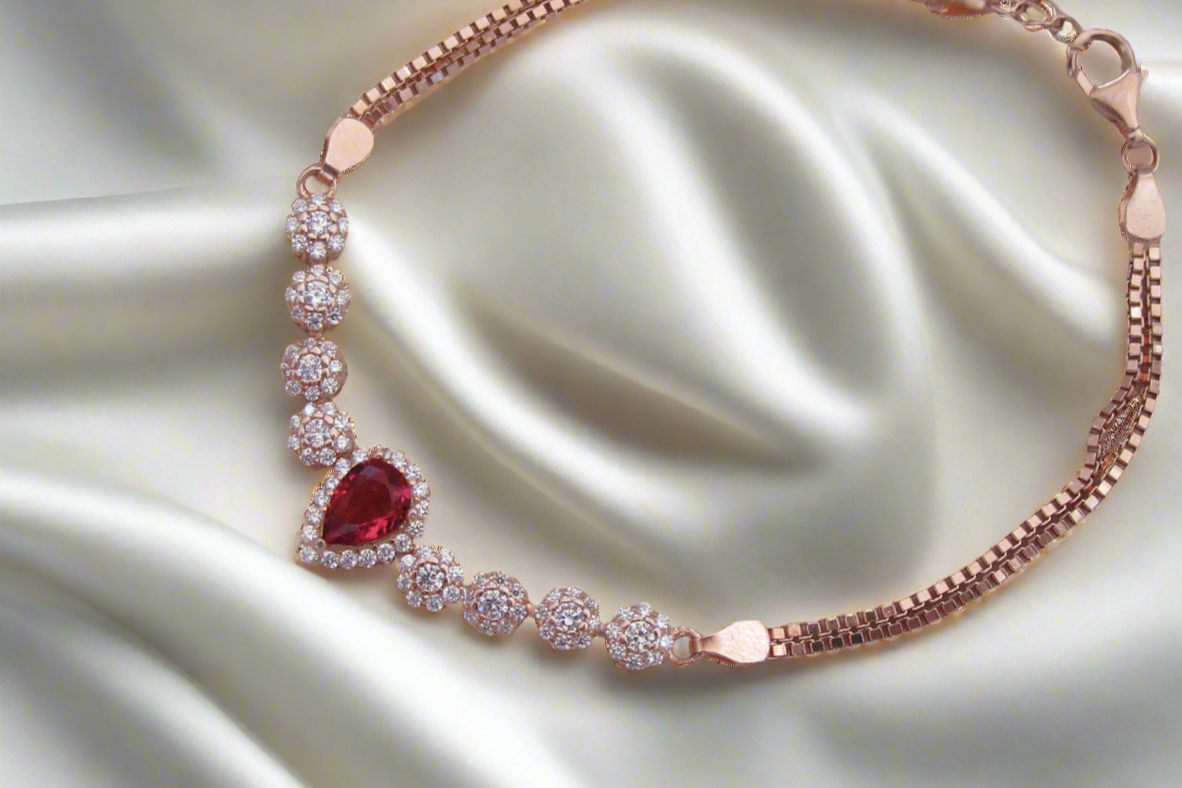 Red droplet bracelet