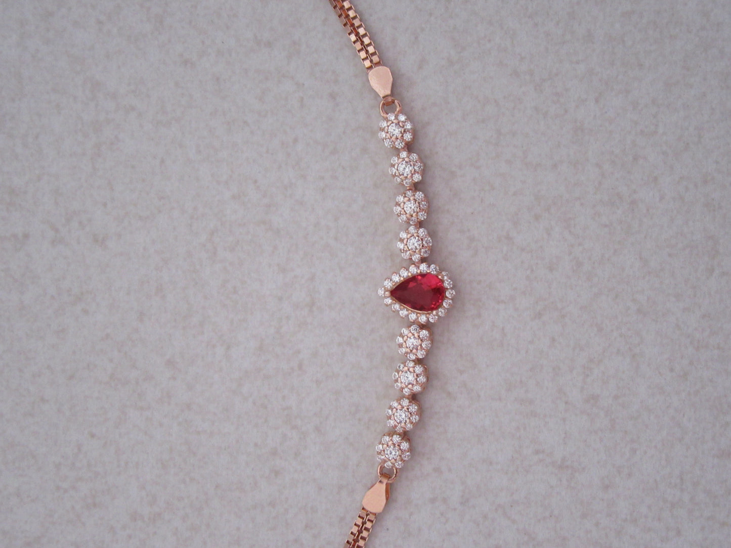 Red droplet bracelet