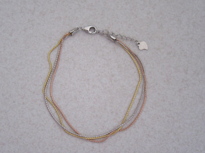 Three colored bracelet