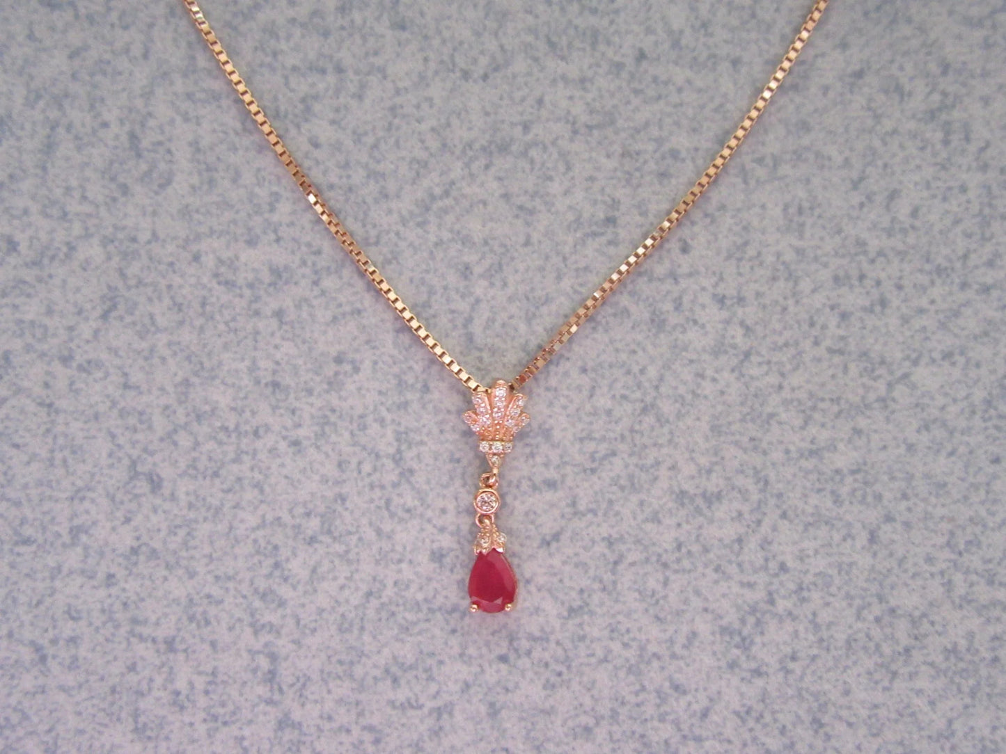 Lotus red teardrop set