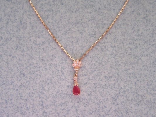 Lotus red teardrop set