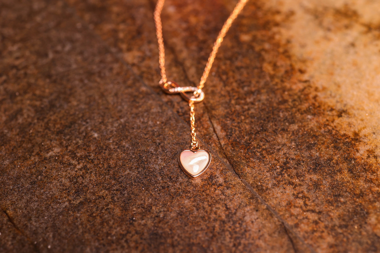 Infinite love pendant with chain