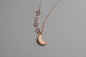 Reach for the stars and moon pendant and chain