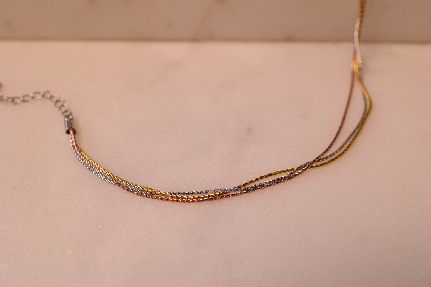 Three colored bracelet